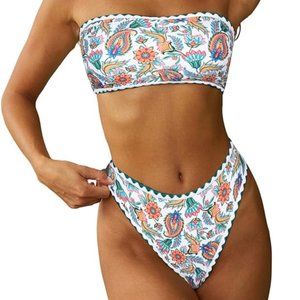 NWT: Women Bandeau Bikini Set (Size M)